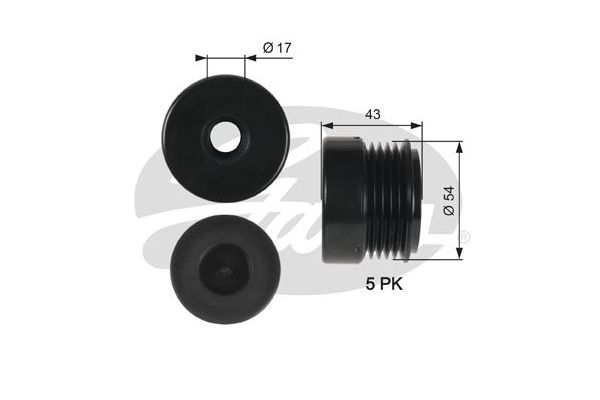 Alternatör Kasnağı  GATES OAP7031