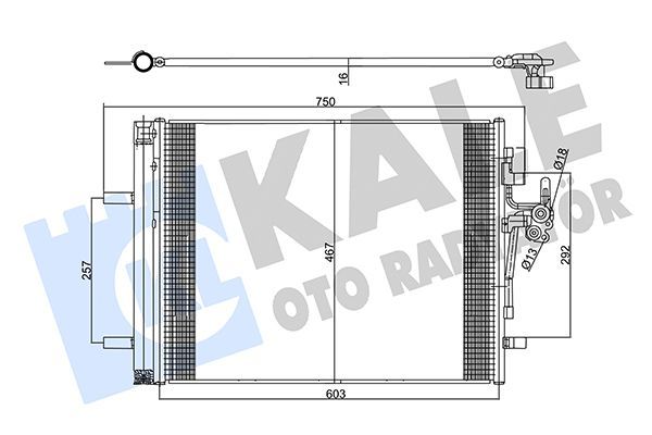 Klima Radyatörü  Volvo XC70 (04.2007->)  KALE 357825
