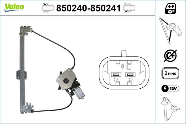 Cam Krikosu Arka Sol VALEO 850240