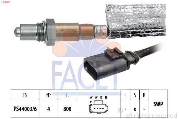 Oksijen (Lambda) Sensörü  FACET 10.8387