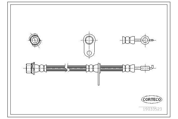 Fren Hortumu Ön Sağ ASPART 3HOS1466