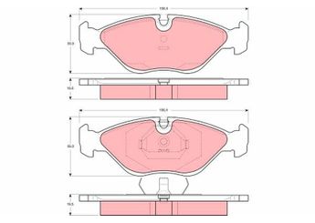 Fren Disk Balata Ön TRW GDB969  8968976 5055769 4839700 04839700 8993768