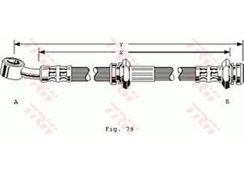 Fren Hortumu Ön Sağ veya Sol CAVO C900 823A  8971348290 94316795 97134829 4300893 562365