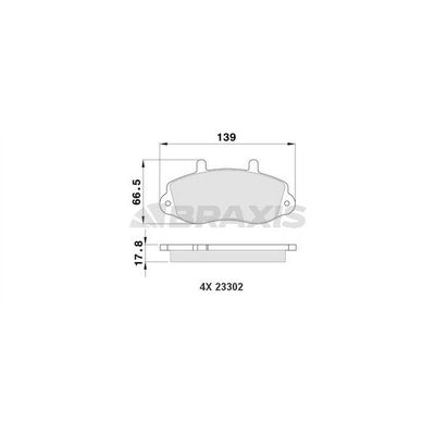 Fren Disk Balata Ön BRAXIS AA0158