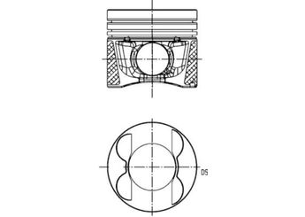 Piston (83.51MM-0.50)  KOLBENSCHMIDT 41714630  