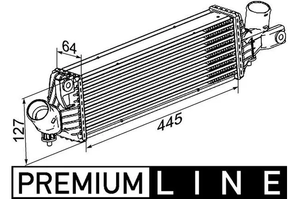 Turbo Radyatörü  Nissan Almera Tino (V10M)(05.2000->)  MAHLE CI 355 000P