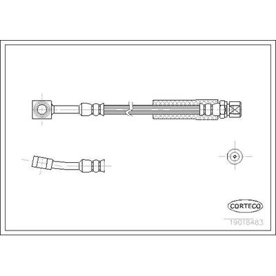 Fren Hortumu Ön Sağ veya Sol Opel Tigra (1994->)  OTOZONE FHO5002