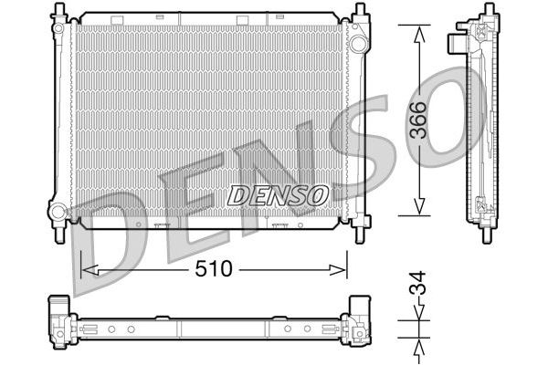 Su Radyatörü  DENSO DRM46037
