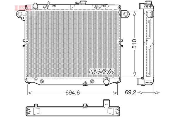 Su Radyatörü  DENSO DRM50148