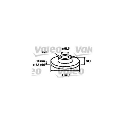 Fren Disk Ayna Ön Sağ ve Sol Ford Escort 3/5 Kapı (1986->)  VALEO 186158