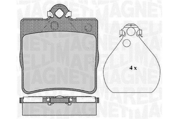Fren Disk Balata Arka Chrysler Crossfire Cabrio (2004->)  MGA 56307