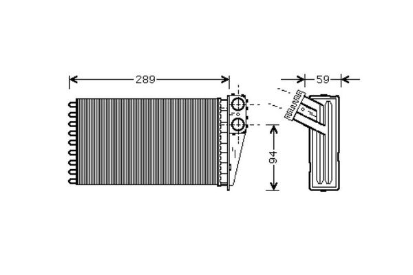 Kalorifer Radyatörü  VALEO 812338