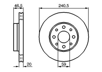 Fren Disk Ayna Ön Sağ ve Sol RECOVER 5027  986478878 46419204