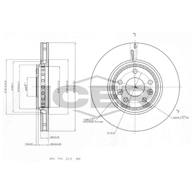 Fren Disk Ayna Ön Sağ ve Sol Renault Scenic IV (2016->)  RENAULT ORJINAL 402065646R