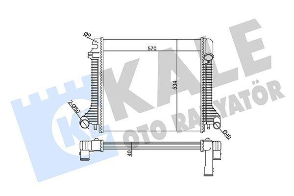 Su Radyatörü  Mercedes Viano 4 Matıc (639)(06.2006->)  KALE 359105