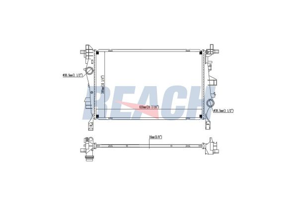 Su Radyatörü  DENSO DRM09044