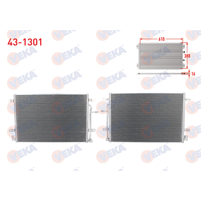 Klima Radyatörü  VEKA 43-1301
