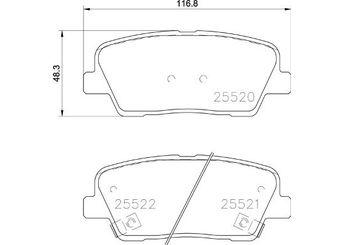 Fren Disk Balata Arka BREMBO P 30 104  58302G9A20 58302J5A00 58302J5A51
