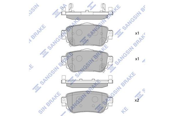 Fren Disk Balata Arka Nissan Qashqai (J11E)(2013->)  SANGSIN SP4140