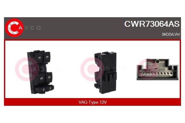 Cam Açma Düğmesi Ön Sol MCAR AN-418E