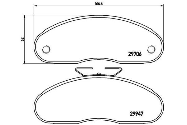 Fren Disk Balata Ön BREMBO P 68 013