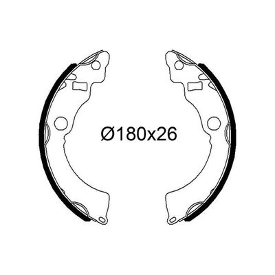 Fren Pabuçlu Balata Arka VALEO 564264