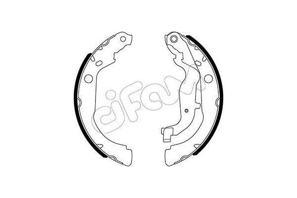 Fren Pabuçlu Balata Arka CIFAM 153-535