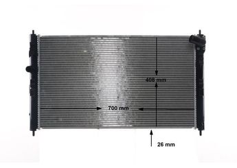 Su Radyatörü  MAHLE CR 2239 000S  164000T370 16400 164000T371 164000T431 164000T600 1640037310 37310 1640037311 37311 1611261880