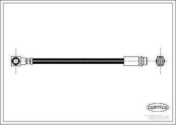 Fren Hortumu Arka Sol CAVO C600 061A  97BG2C339AA 1071941 1051093 97BG2C339AB