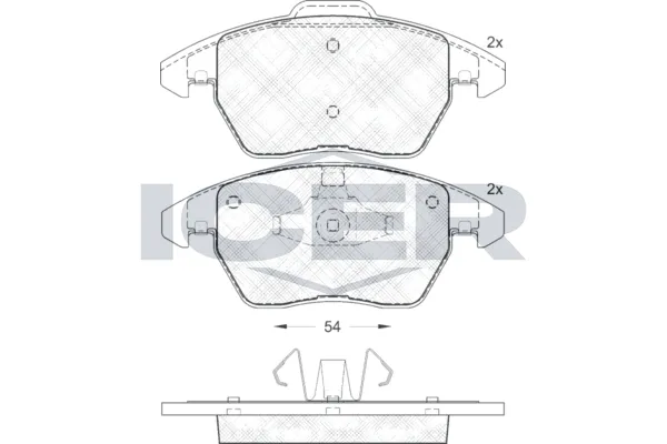 Fren Disk Balata Ön Peugeot 208 (P2)(06.2019->)  WONGA 22508
