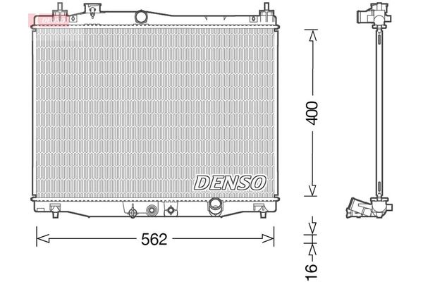 Su Radyatörü  DENSO DRM40046