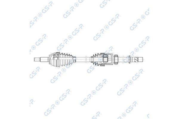 Aks Komple Ön Sağ Renault Megane IV HB (12.2015->)  GSP 257390