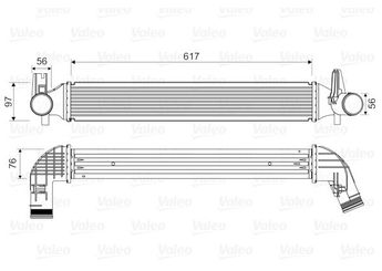 Turbo Radyatörü  VALEO 818338  6R0145805F 6R0145805K 6R0145805C