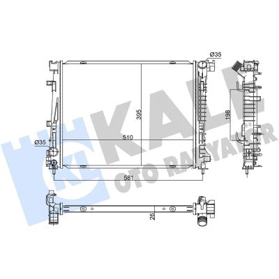 Su Radyatörü  KALE 363640