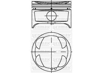Piston (81.00MM-STD)  YENMAK 31-03991-000  8772071STD 1310116120 13101-16120