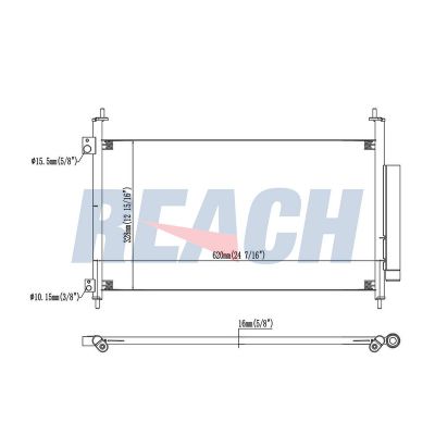 Klima Radyatörü  Honda Civic 3 Kapı (FN)(01.2007->)  BSG 35-525-014