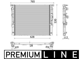 Su Radyatörü  MAHLE CR 2216 000P  5Q0121251H 17118699788 17119425862 8699788 9425862