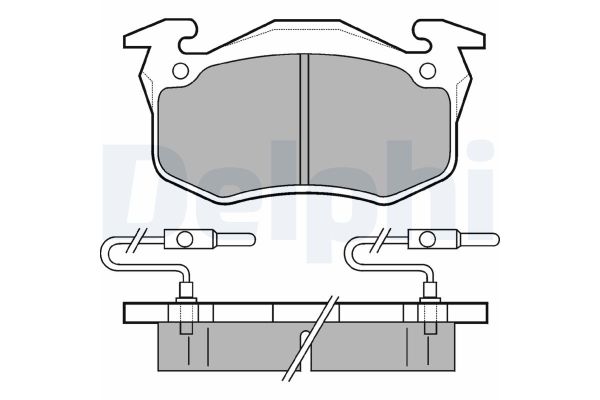 Fren Disk Balata Ön Citroen BX Break (09.1985->08.1988)  DELPHI LP350