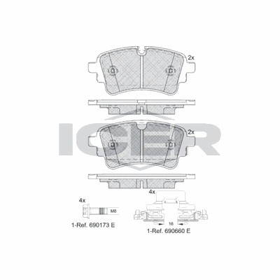 Fren Disk Balata Arka Volkswagen Touareg (RC8)(05.2023->)  VALEO 672002