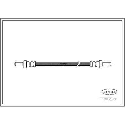 Fren Hortumu Ön Sağ veya Sol CORTECO 19032691