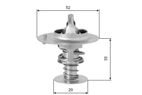 Termostat 82 °C  Mitsubishi Colt (C10)(1984->)  GATES TH03382G1
