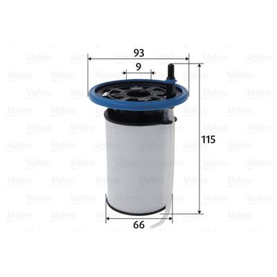Yakıt Filtresi  Alfa Romeo Stelvio (630)(2017->)  VALEO 587103