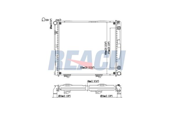 Su Radyatörü  Mercedes E -Serisi S.Wagon (BM 124)(10.1992->)  BEHR CR 293 000P
