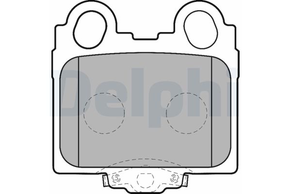 Fren Disk Balata Arka Lexus IS 200 (GXE10)(12.1998->)  DELPHI LP1510