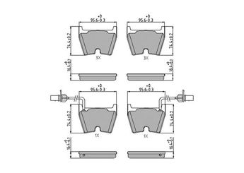 Fren Disk Balata Ön FERODO FDB4165  420698151C 420698151D 420698151E 420698151F 420698151G 4B3698151A 4S0698151 4S0698151B 4S0698151J 8E0698151H 8E0698151P 8E0698151Q 8H0698151H 8H0 698 151H 400698151 3D0698151 3D0698151A 3D0 698 151A 4200698151D 420 0698 151 D 420 698 151 C 420 698 151 D 4B3 698 151 A