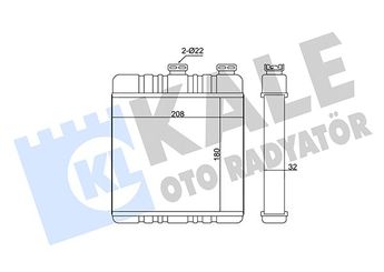 Kalorifer Radyatörü  BEHR 8FH 351 311-141  1618142 9117283