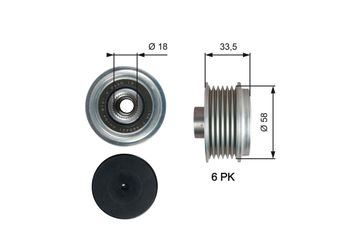 Alternatör Kasnağı  GATES OAP7210  2741533070