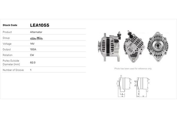 Alternatör  Nissan X-Trail (T30)(06.2001->)  LUCAS ELEKTRIK LEA1055