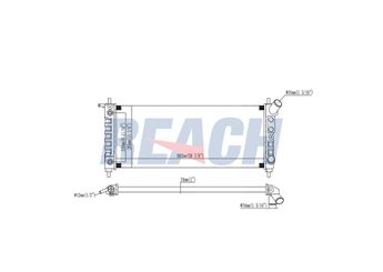 Su Radyatörü  RADISEN RR 63298  1300175 1300193 1300206 9180596 6300024 90531549 90573900 9128609 9128849