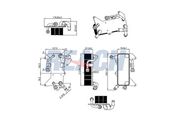 Motor Yağ Soğutucu  GVA 4275012  4H0317021H 4H0317021R